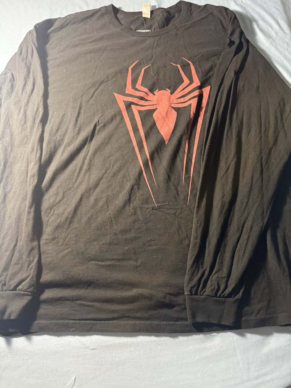 Marvel Spider-Man Long Sleeve Shirt XXL Black Red